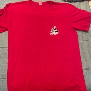 Old Row Legends T Shirt NWOT Red Ricky Vaughan from Major League (M)